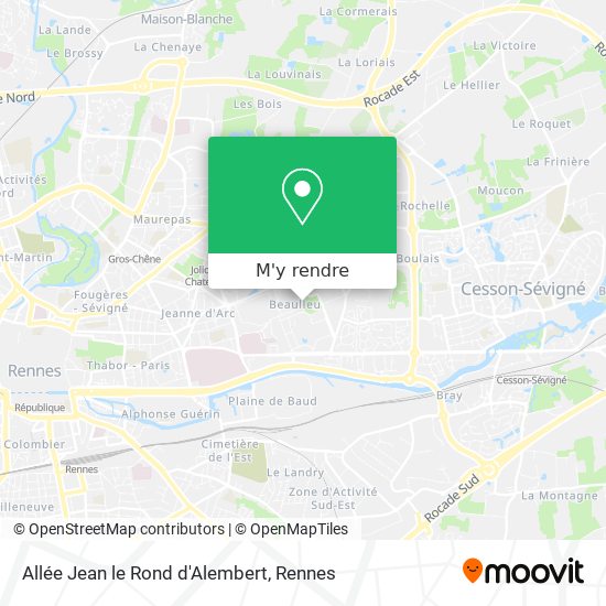 Allée Jean le Rond d'Alembert plan
