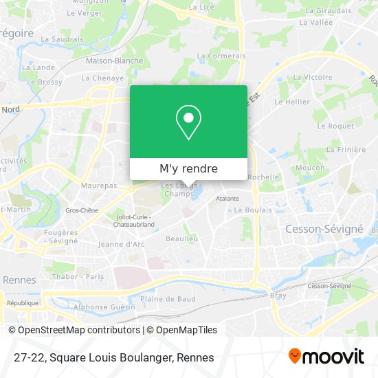 27-22, Square Louis Boulanger plan