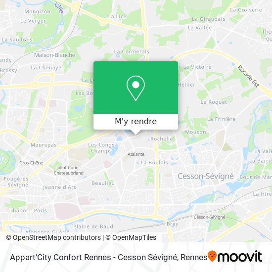 Appart'City Confort Rennes - Cesson Sévigné plan