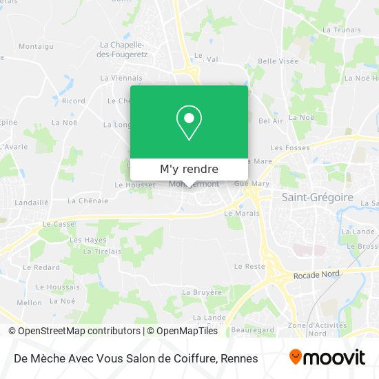 De Mèche Avec Vous Salon de Coiffure plan