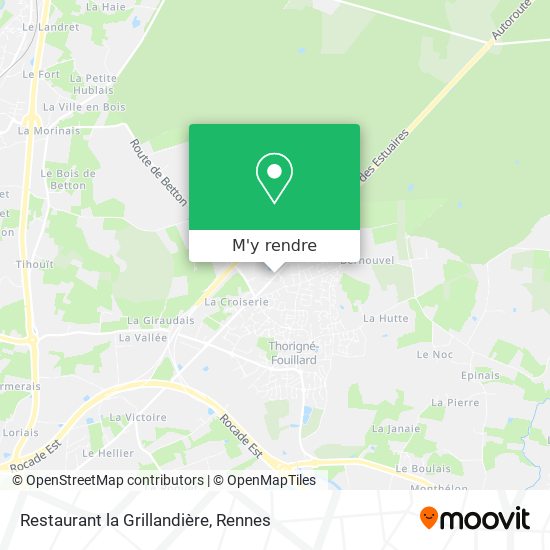 Restaurant la Grillandière plan