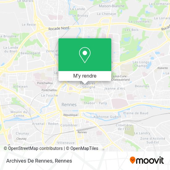 Archives De Rennes plan