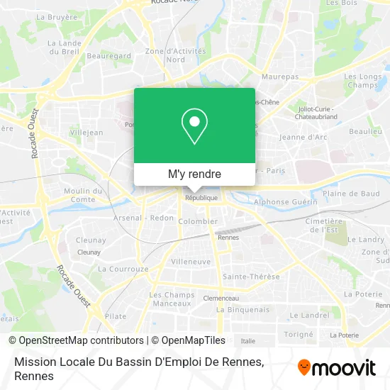 Mission Locale Du Bassin D'Emploi De Rennes plan