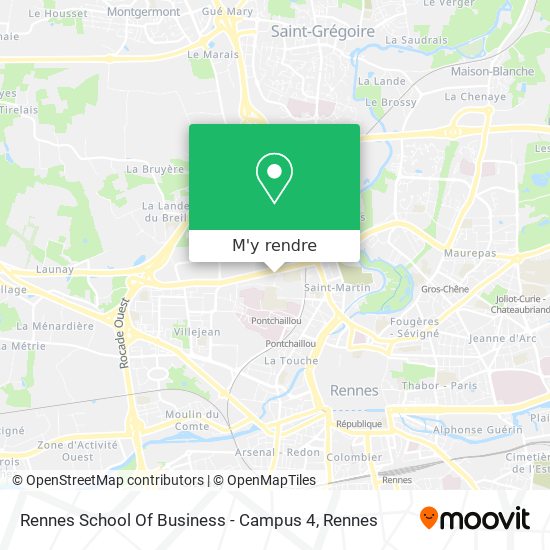 Rennes School Of Business - Campus 4 plan
