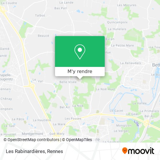 Les Rabinardières plan