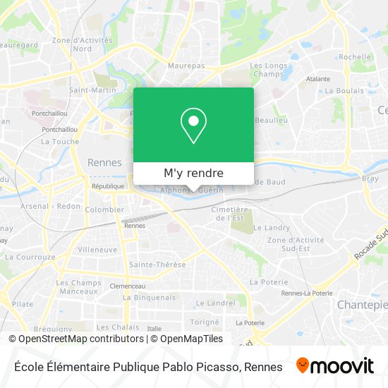 École Élémentaire Publique Pablo Picasso plan