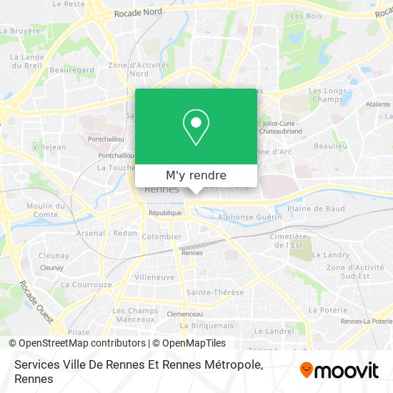 Services Ville De Rennes Et Rennes Métropole plan