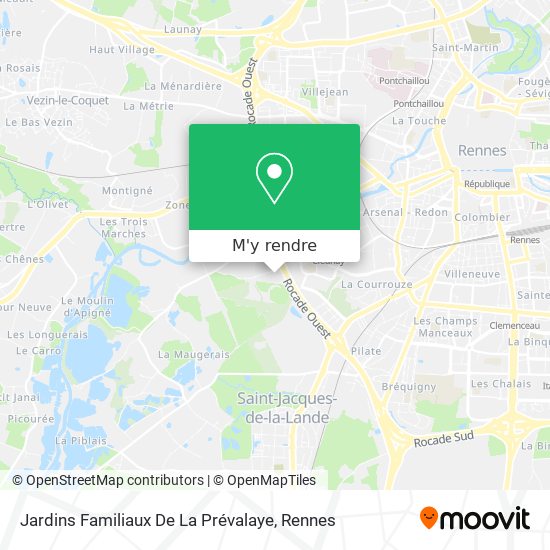 Jardins Familiaux De La Prévalaye plan