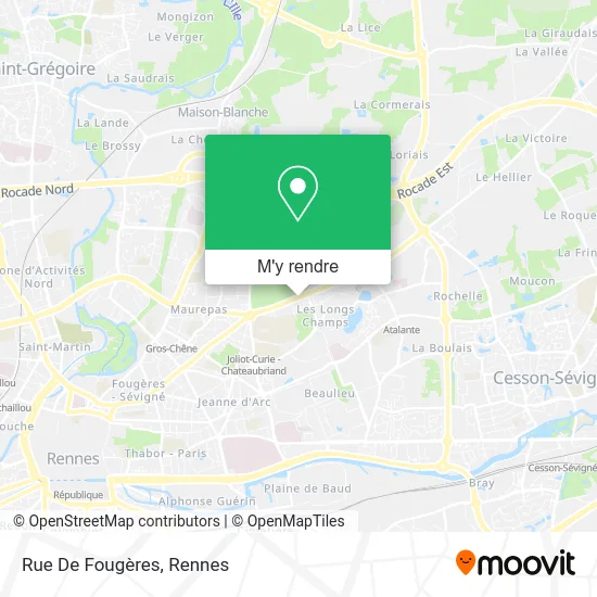 Rue De Fougères plan