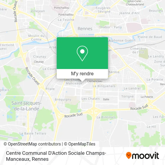 Centre Communal D'Action Sociale Champs-Manceaux plan