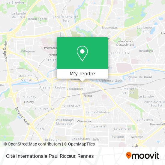 Cité Internationale Paul Ricœur plan