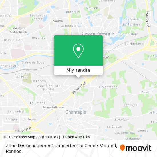 Zone D'Aménagement Concertée Du Chêne-Morand plan