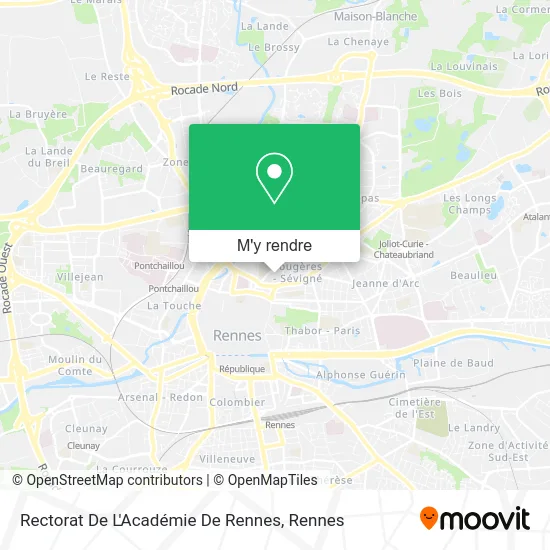 Rectorat De L'Académie De Rennes plan