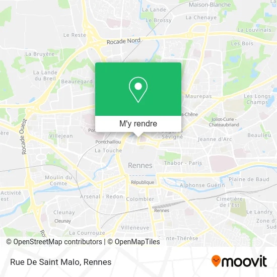 Rue De Saint Malo plan