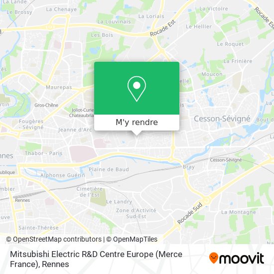 Mitsubishi Electric R&D Centre Europe (Merce France) plan