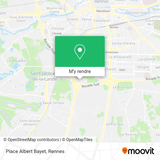 Place Albert Bayet plan