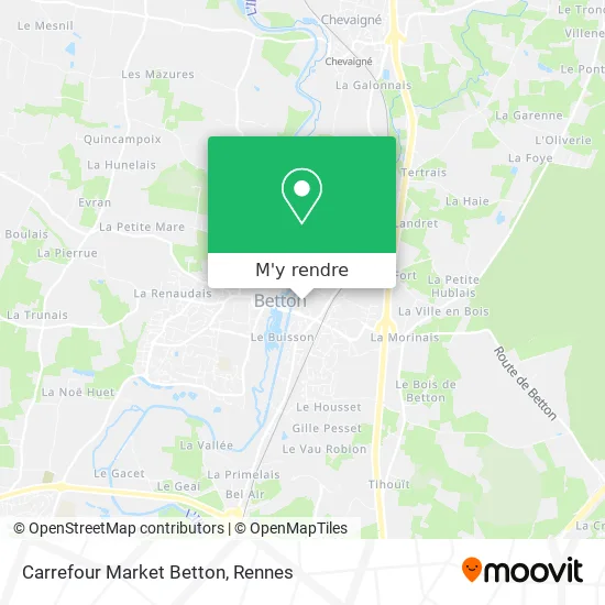 Carrefour Market Betton plan