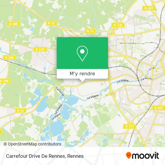 Carrefour Drive De Rennes plan