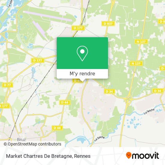 Market Chartres De Bretagne plan
