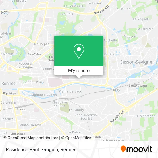 Résidence Paul Gauguin plan