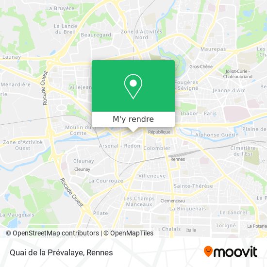 Quai de la Prévalaye plan