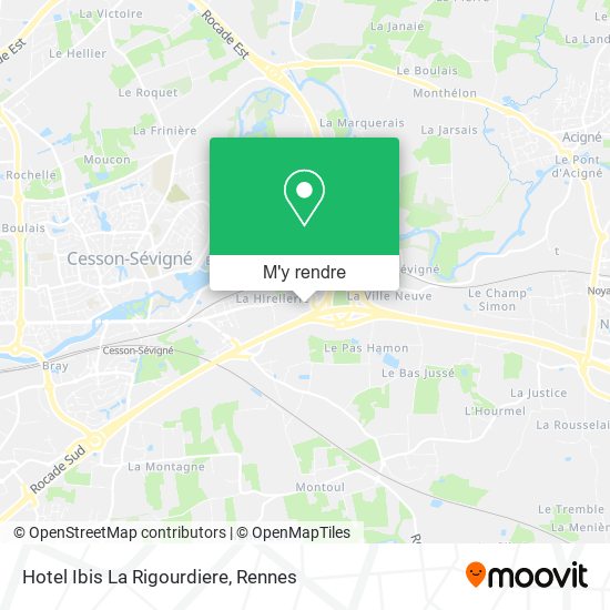 Hotel Ibis La Rigourdiere plan