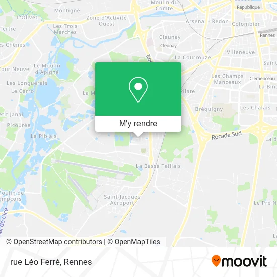 rue Léo Ferré plan