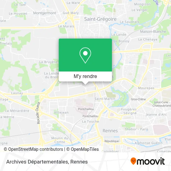 Archives Départementales plan