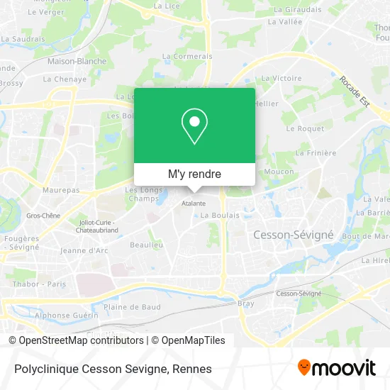 Polyclinique Cesson Sevigne plan