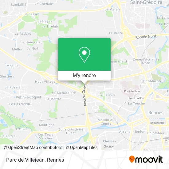 Parc de Villejean plan