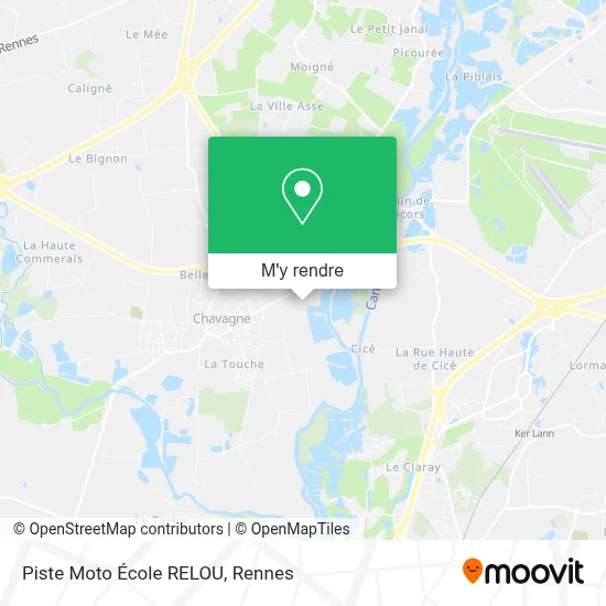 Piste Moto École RELOU plan