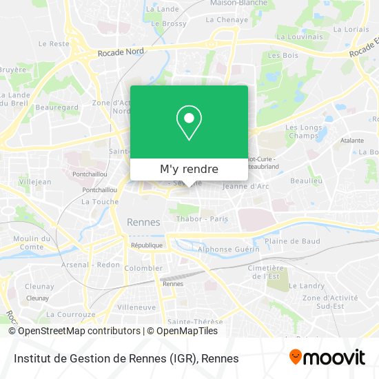 Institut de Gestion de Rennes (IGR) plan