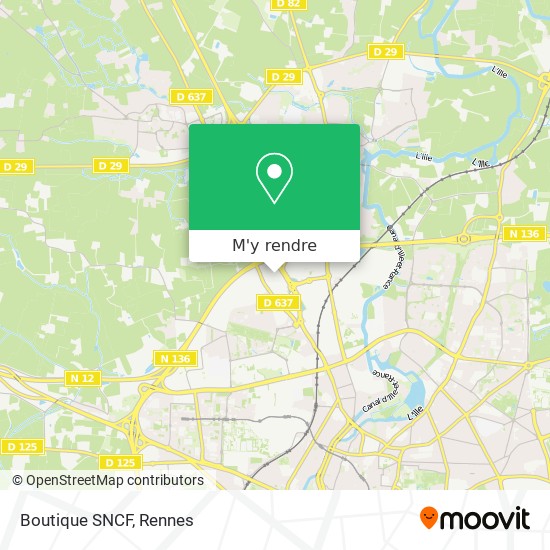 Boutique SNCF plan