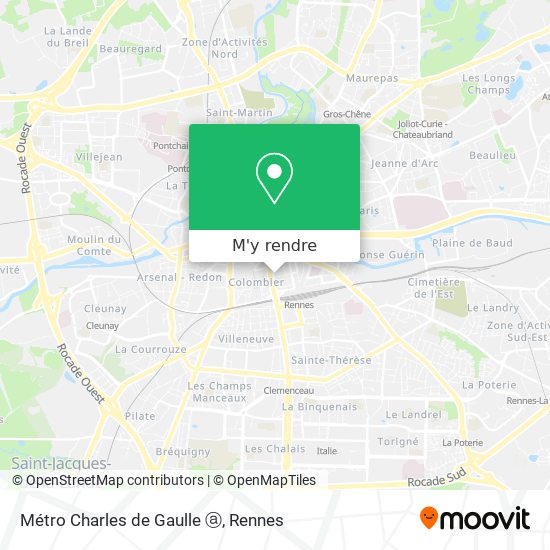 Métro Charles de Gaulle ⓐ plan