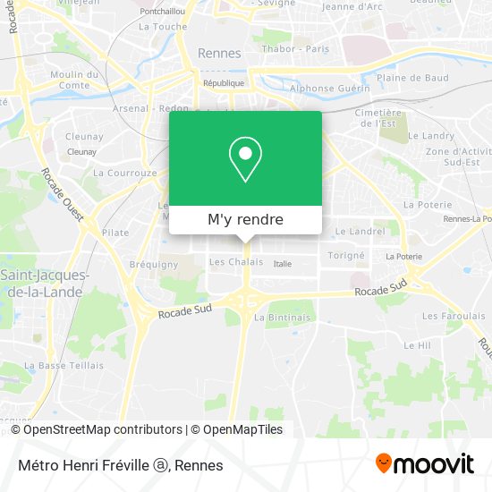 Métro Henri Fréville ⓐ plan