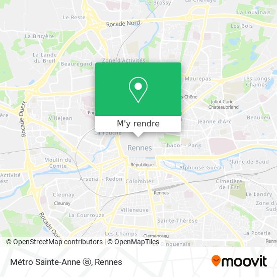 Métro Sainte-Anne ⓐ plan