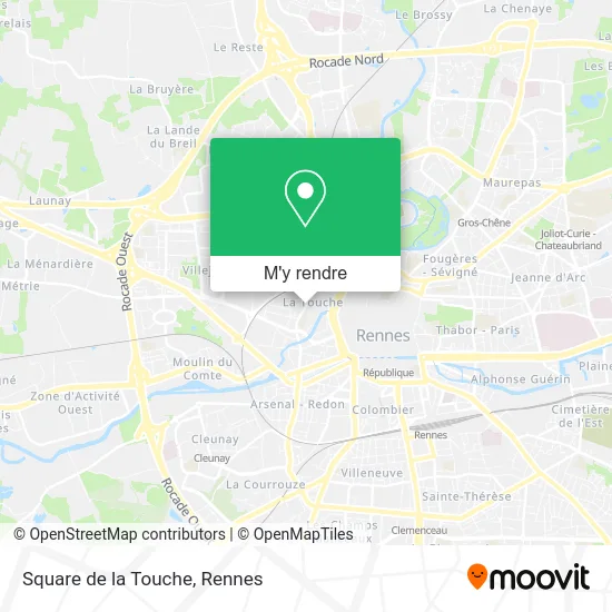 Square de la Touche plan