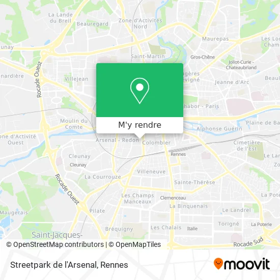 Streetpark de l'Arsenal plan