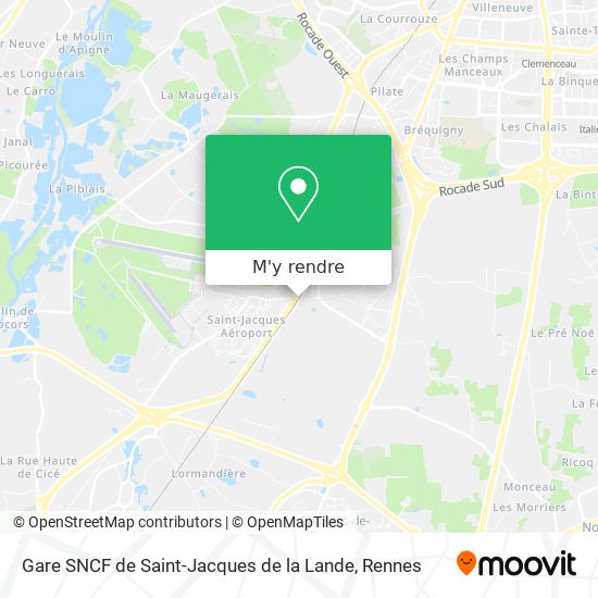 Gare SNCF de Saint-Jacques de la Lande plan