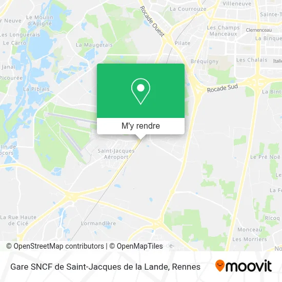 Gare SNCF de Saint-Jacques de la Lande plan