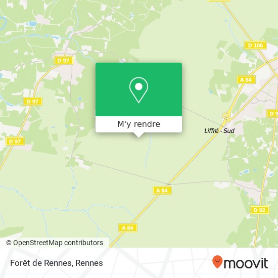 Forêt de Rennes plan