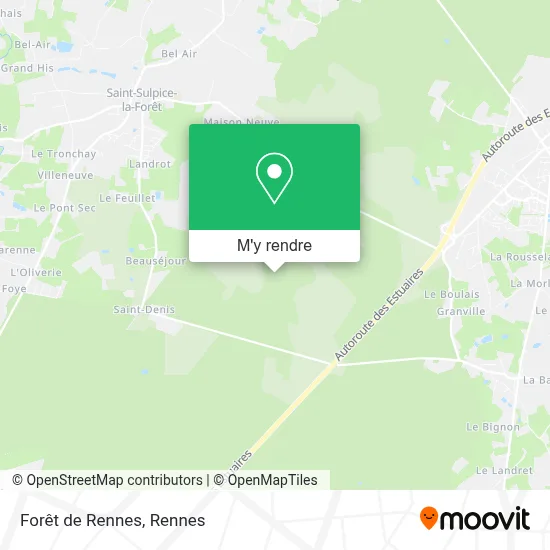 Forêt de Rennes plan