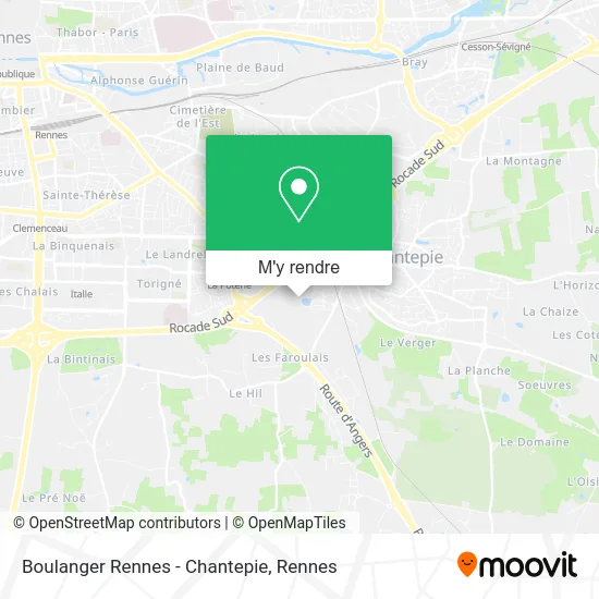 Boulanger Rennes - Chantepie plan