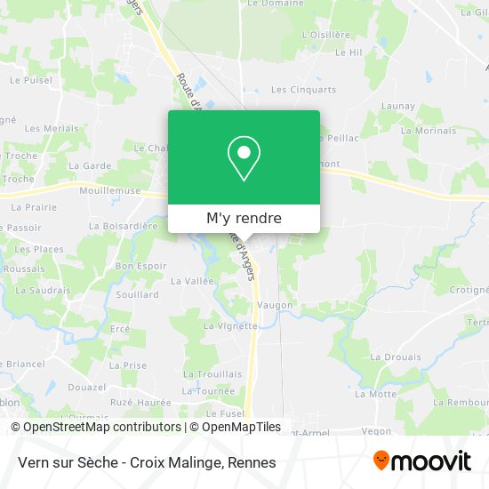 Vern sur Sèche - Croix Malinge plan