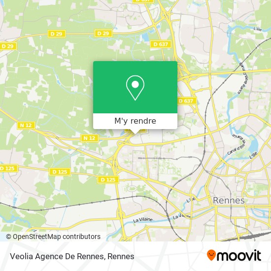 Veolia Agence De Rennes plan