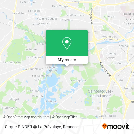 Cirque PINDER @ La Prévalaye plan