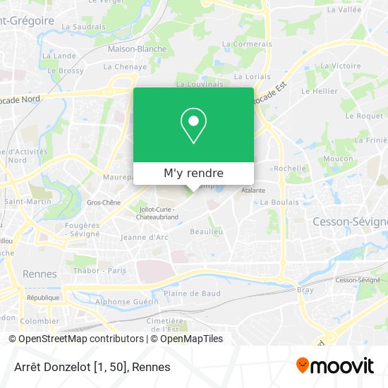 Arrêt Donzelot [1, 50] plan
