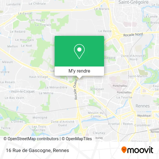 16 Rue de Gascogne plan