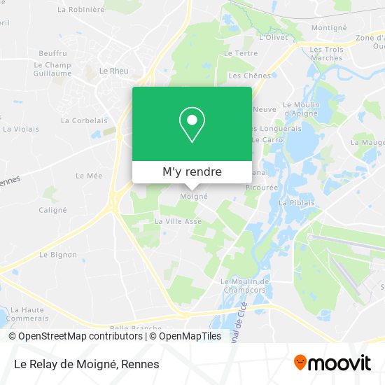 Le Relay de Moigné plan