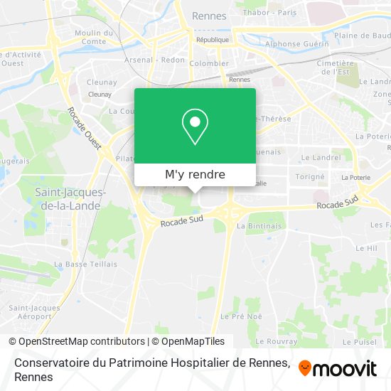 Conservatoire du Patrimoine Hospitalier de Rennes plan